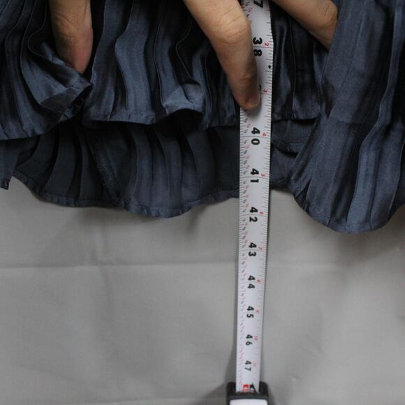 Guapa Anthropologie Dress Small Pleated Colorblock Midi Asymmetrical Tiered Boho - Picture 14 of 14